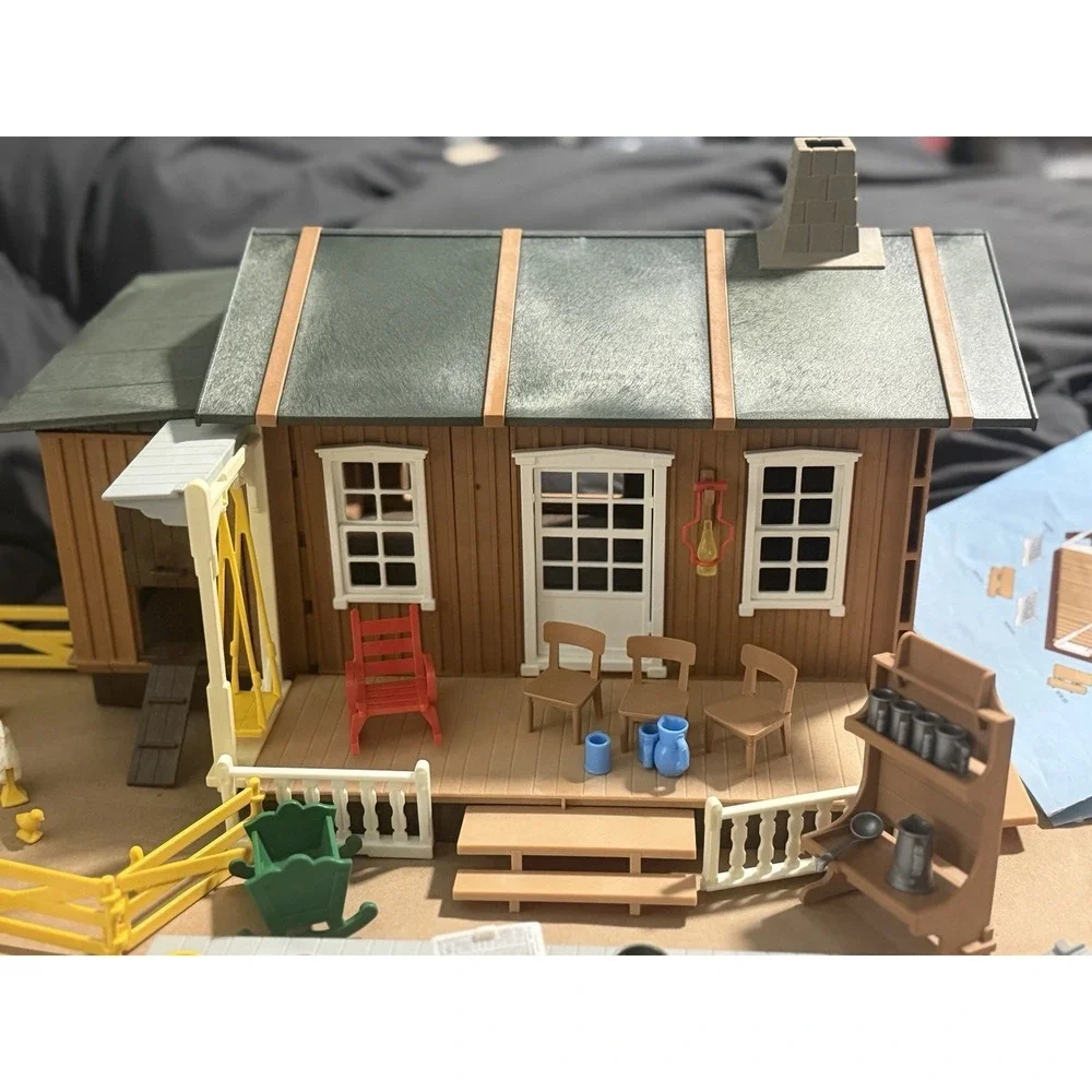 Playmobil 3769 Farmhouse Homestead 1987 No Figures - Many Rare Pieces!